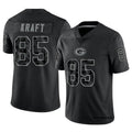 Pouc GB.Packers #85 Tucker Kraft Player Black RFLCTV Limited Stitched Jerseys