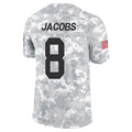 Pouc GB.Packers #8 Josh Jacobs Player Limited Arctic Camo Salute to Service Stitched Jerseys
