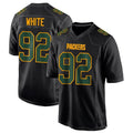 Pouc GB.Packers #92 Reggie White Player Black Fashion Game Stitched Jerseys