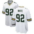 Pouc GB.Packers #92 Reggie White Player White Home Game Stitched Jersey