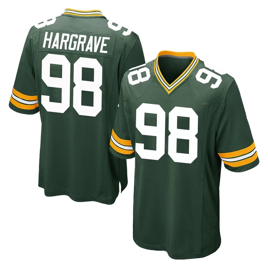 Pouc GB.Packers #98 Javon Hargrave Player Green Home Game Stitched Jerseys