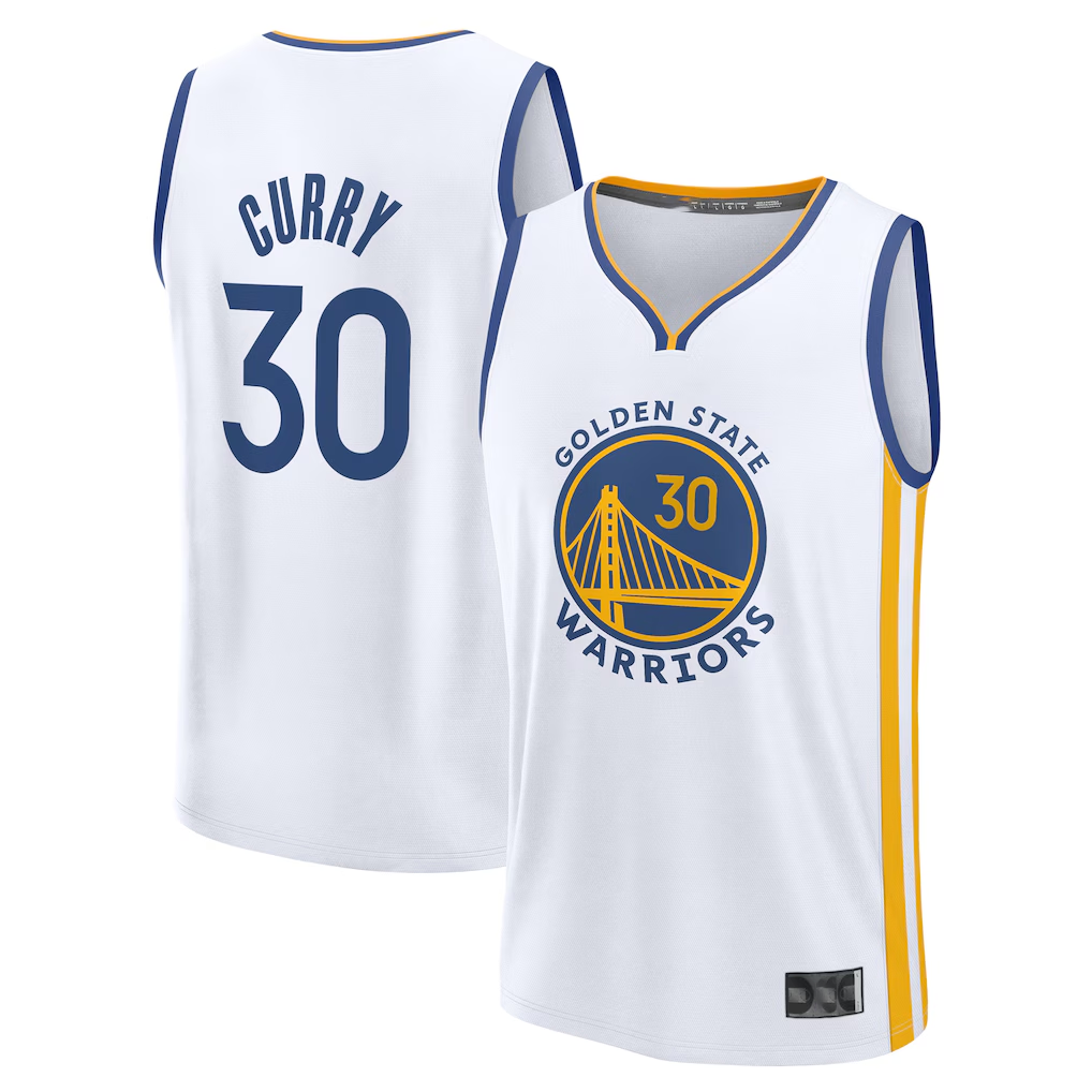 Pouc G.State Warriors #30 Stephen Curry White Swingman Jerseys-Association Edition