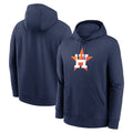 Pouc H.Astros Navy Club Fleece Pullover Hoodie Blank Player Stitched Jerseys