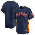 Pouc H.Astros Navy Home Limited Blank Player Stitched Jerseys