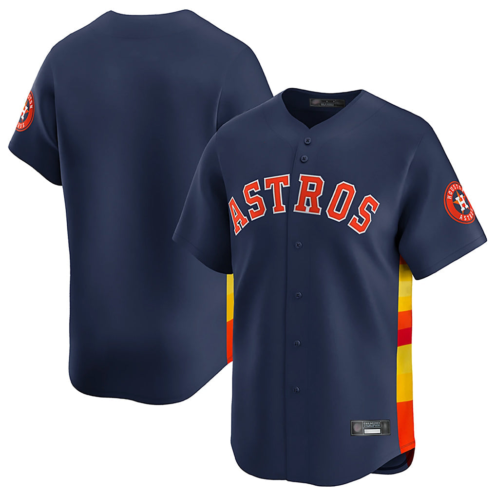 Pouc H.Astros Navy Home Limited Blank Player Stitched Jerseys