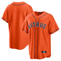Pouc H.Astros Orange Home Game Blank Player Stitched Jerseys