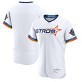 Pouc H.Astros White City Connect Limited Elite Home Blank Player Stitched Jerseys