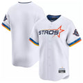 Pouc H.Astros White City Connect Limited Home Blank Player Stitched Jerseys
