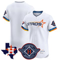 Pouc H.Astros White City Connect Texas Patch Vapor Premier Blank Player Limited Elite Home Stitched Jerseys