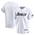 Pouc H.Astros White Throwback Cooperstown Collection Limited Blank Player Stitched Jerseys