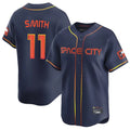 Pouc H.Astros #11 Cam Smith Player Navy City Connect Home Limited Stitched Jerseys