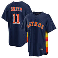 Pouc H.Astros #11 Cam Smith Player Navy Home Game Stitched Jerseys
