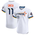 Pouc H.Astros #11 Cam Smith Player White City Connect Limited Elite Home Stitched Jerseys