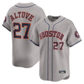 Pouc H.Astros #27 Jose Altuve Player Gray Home Limited Stitched Jerseys