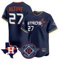 Pouc H.Astros #27 Jose Altuve Player Navy City Connect Texas Patch Vapor Premier Limited Home Stitched Jerseys