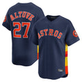 Pouc H.Astros #27 Jose Altuve Player Navy Home Limited Stitched Jerseys