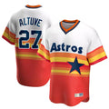 Pouc H.Astros #27 Jose Altuve Player Rainbow Cooperstown Collection T-shirt Stitched Jerseys