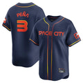 Pouc H.Astros #3 Jeremy Pe?a Player Navy City Connect Home Limited Stitched Jerseys