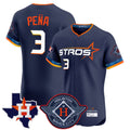 Pouc H.Astros #3 Jeremy Pe?a Player Navy City Connect Texas Patch Vapor Premier Limited Elite Home Stitched Jerseys