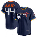 Pouc H.Astros #44 Yordan Alvarez Player Navy City Connect Limited Home Stitched Jerseys