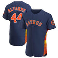 Pouc H.Astros #44 Yordan Alvarez Player Navy Limited Elite Home Stitched Jerseys