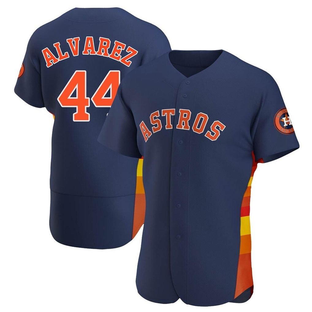 Pouc H.Astros #44 Yordan Alvarez Player Navy Limited Elite Home Stitched Jerseys