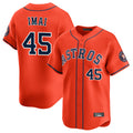 Pouc H.Astros #45 Tatsuya Imai Player Orange Home Limited Stitched Jerseys