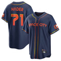 Pouc H.Astros #71 Josh Hader Player Navy City Connect Home Game Stitched Jerseys