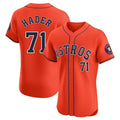 Pouc H.Astros #71 Josh Hader Player Orange Home Limited Elite Stitched Jerseys