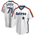 Pouc H.Astros #71 Josh Hader Player White Cooperstown Collection T-shirt Stitched Jerseys
