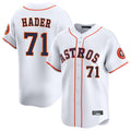 Pouc H.Astros #71 Josh Hader Player White Home Limited Stitched Jerseys