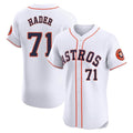 Pouc H.Astros #71 Josh Hader Player White Limited Elite Home Stitched Jerseys
