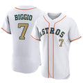 Pouc H.Astros #7 Craig Biggio Player Gold Collection Limited Elite Home Stitched Jerseys
