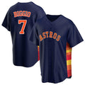 Pouc H.Astros #7 Craig Biggio Player Navy Home Game Stitched Jerseys