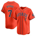 Pouc H.Astros #7 Craig Biggio Player Orange Home Limited Stitched Jerseys