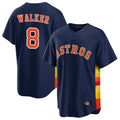 Pouc H.Astros #8 Christian Walker Player Navy Home Game Stitched Jerseys
