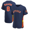 Pouc H.Astros #8 Christian Walker Player Navy Home Limited Elite Stitched Jerseys