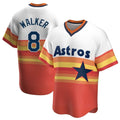 Pouc H.Astros #8 Christian Walker Player Rainbow Cooperstown Collection T-shirt Stitched Jerseys