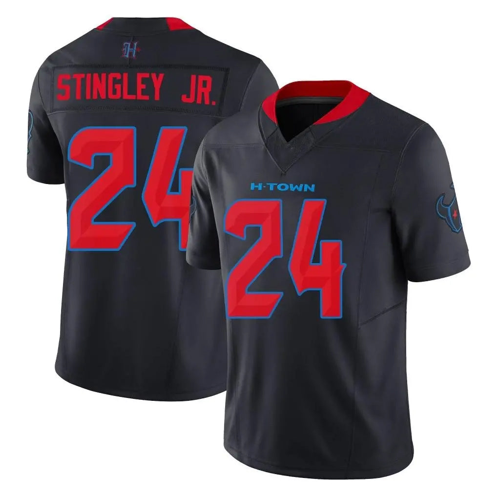Pouc H.Texans #24 Derek Stingley Jr. Player Navy Limited 2nd Alternate Vapor F.U.S.E. Home Game Stitched Jerseys