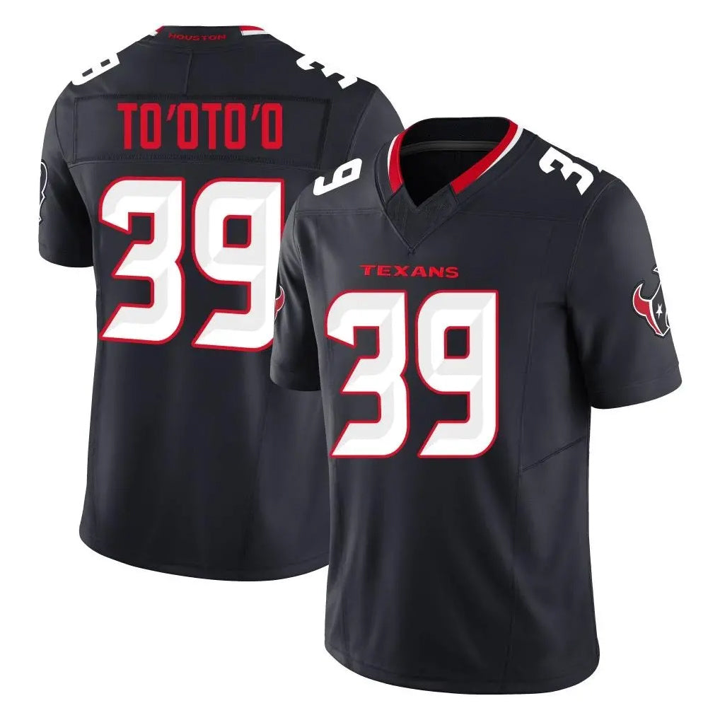 Pouc H.Texans #39 Henry To'oTo'o Player Navy Limited Alternate Vapor F.U.S.E. Home Game Stitched Jerseys