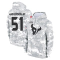 Pouc H.Texans #51 Will Anderson Jr. Player Arctic Camo Salute to Service Hoodies Limited Game Stitched Jerseys