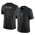 Pouc H.Texans #5 Jalen Pitre Player Black Reflective Limited Game Stitched Jerseys