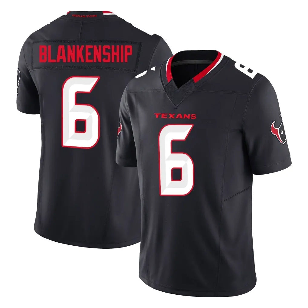 Pouc H.Texans #6 Reed Blankenship Player Navy Limited Alternate Vapor F.U.S.E. Home Game Stitched Jerseys