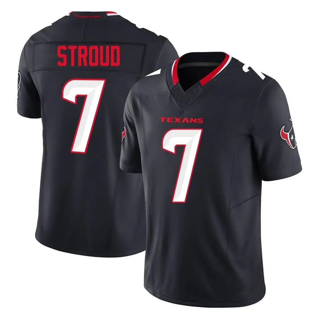 Pouc H.Texans #7 CJ Stroud Player Navy Limited Alternate Vapor F.U.S.E. Home Game Stitched Jerseys