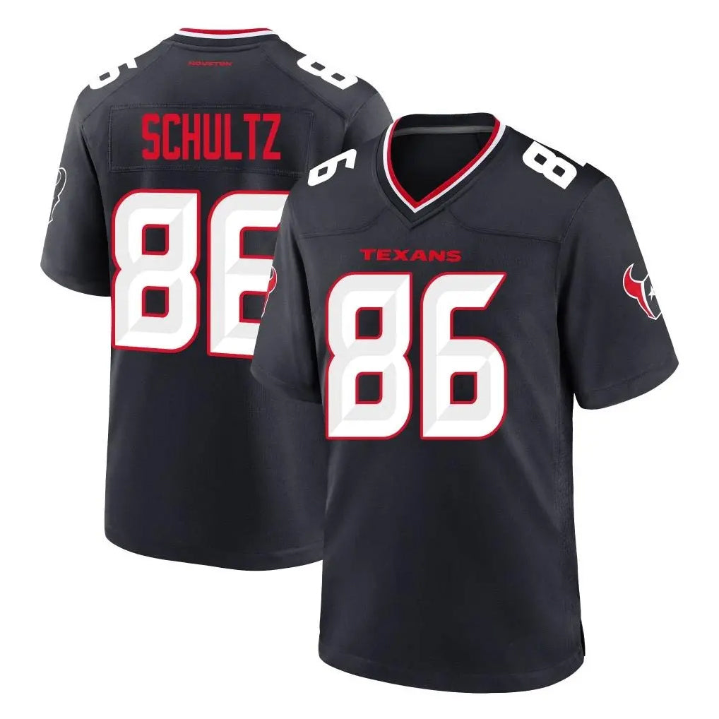 Pouc H.Texans #86 Dalton Schultz Player Navy Team Home Game Stitched Jerseys