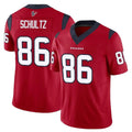 Pouc H.Texans #86 Dalton Schultz Player Red Limited Vapor F.U.S.E. Home Game Stitched Jerseys