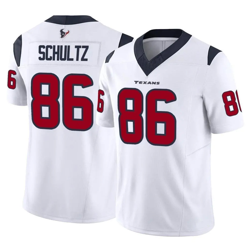 Pouc H.Texans #86 Dalton Schultz Player White Limited Vapor F.U.S.E. Home Game Stitched Jerseys