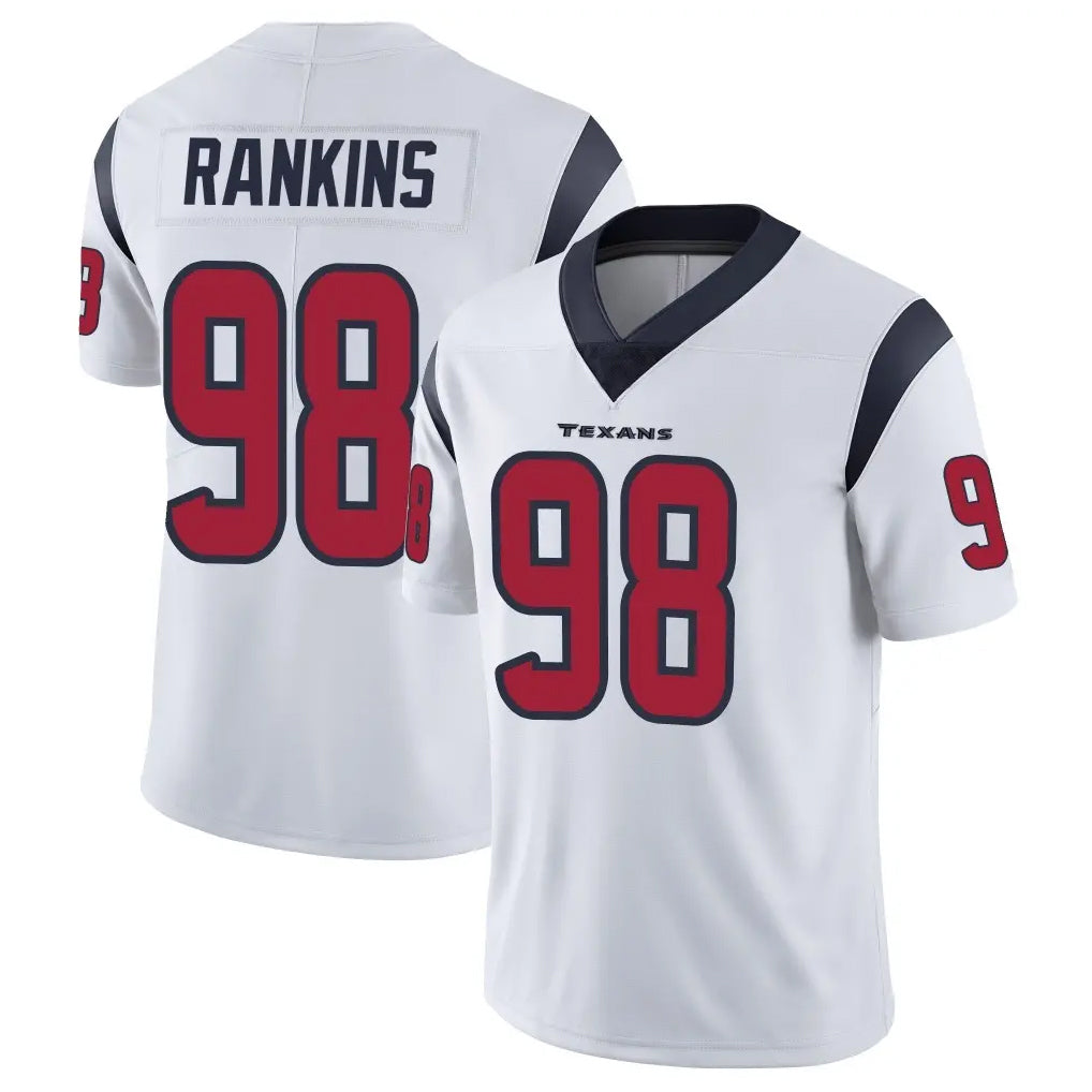 Pouc H.Texans #98 Sheldon Rankins Player White Limited Vapor Untouchable Home Game Stitched Jerseys