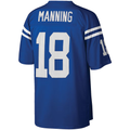 Pouc IN.Colts #18 Peyton Manning Mitchell & Ness Royal Big & Tall 1998 Retired Player Replica Stitched Puhic  Jersey