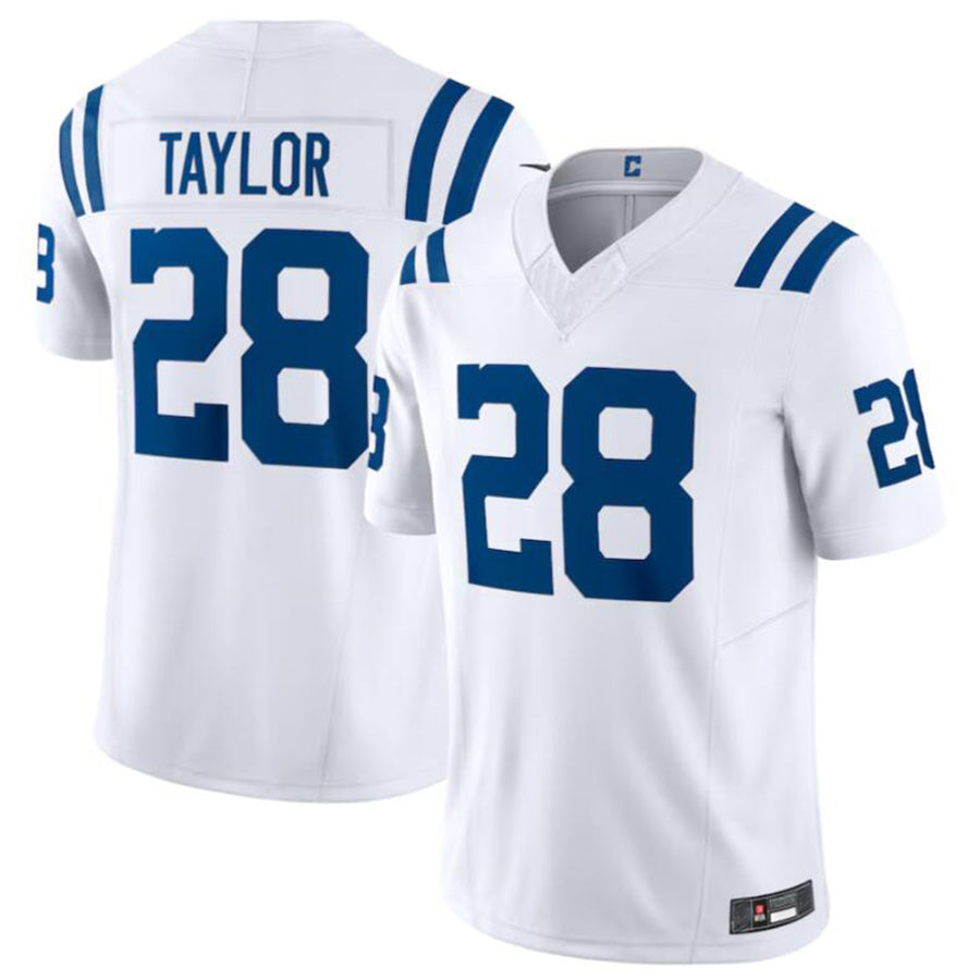Pouc IN.Colts #28 Jonathan Taylor White Vapor F.U.S.E. Limited Jersey American Stitched Jerseys